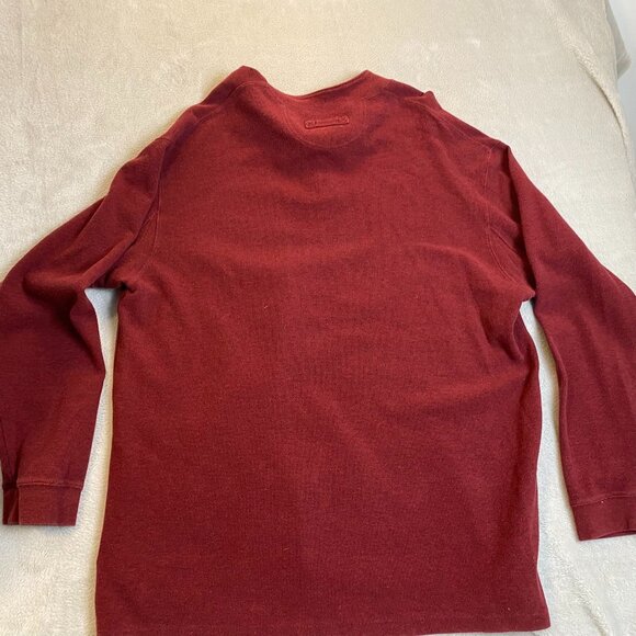 Duluth Trading Mens Henley Shirt Size 2XL Long Sleeve Casual Classic Red Slit - Picture 6 of 6
